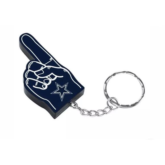 NFL Dallas Cowboys #1 Finger Keychain Key Chain - Picture 1 of 2